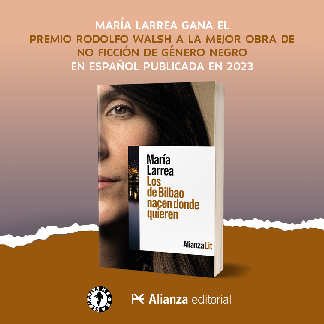 María Larrea y Juan Ramón Biedma triunfan en la XXXVII edición de los Premios de La Semana Negra