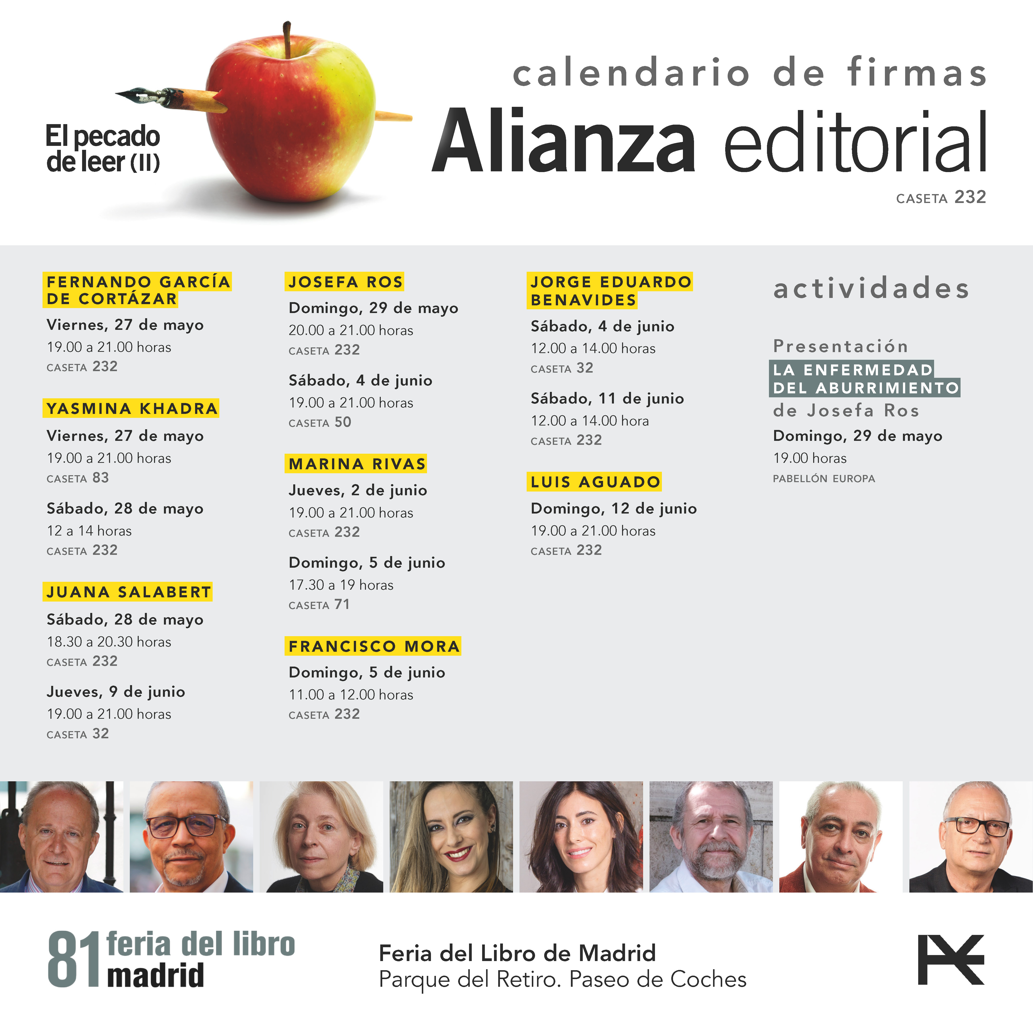 Feria del Libro de Madrid 2022: nuestras firmas
