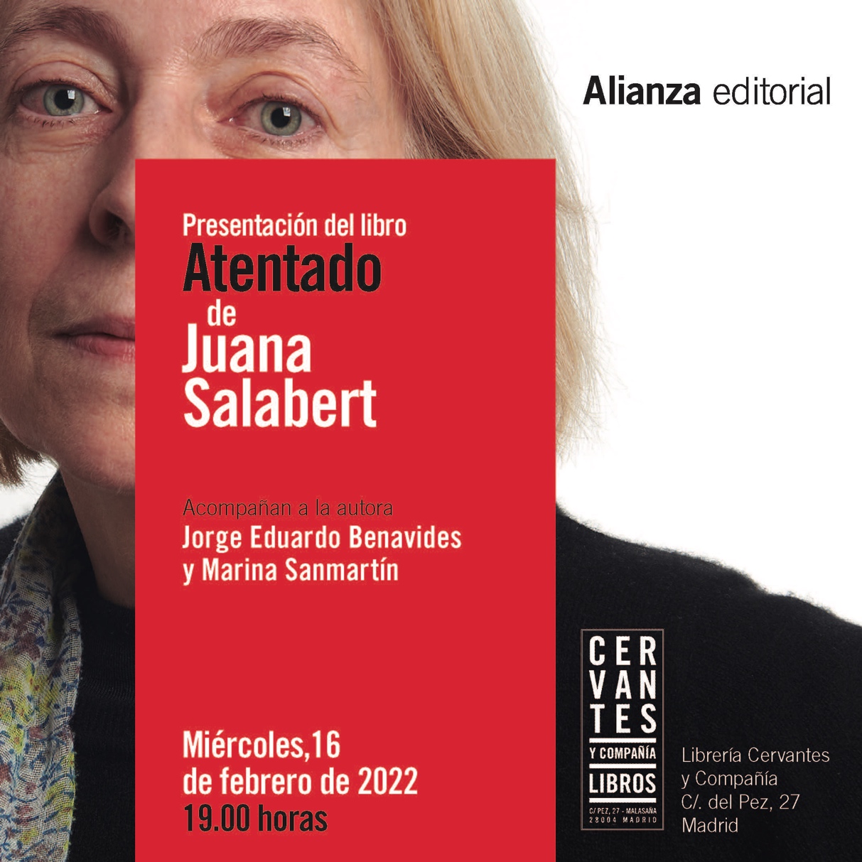 Presentación de Atentado, de Juana Salabert